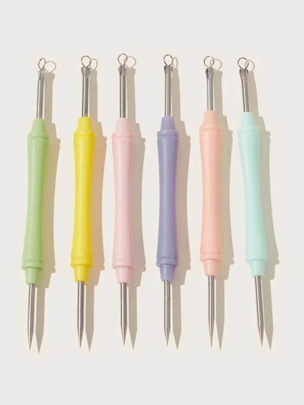 1 piece Random Color Dual-ended Acne Needle