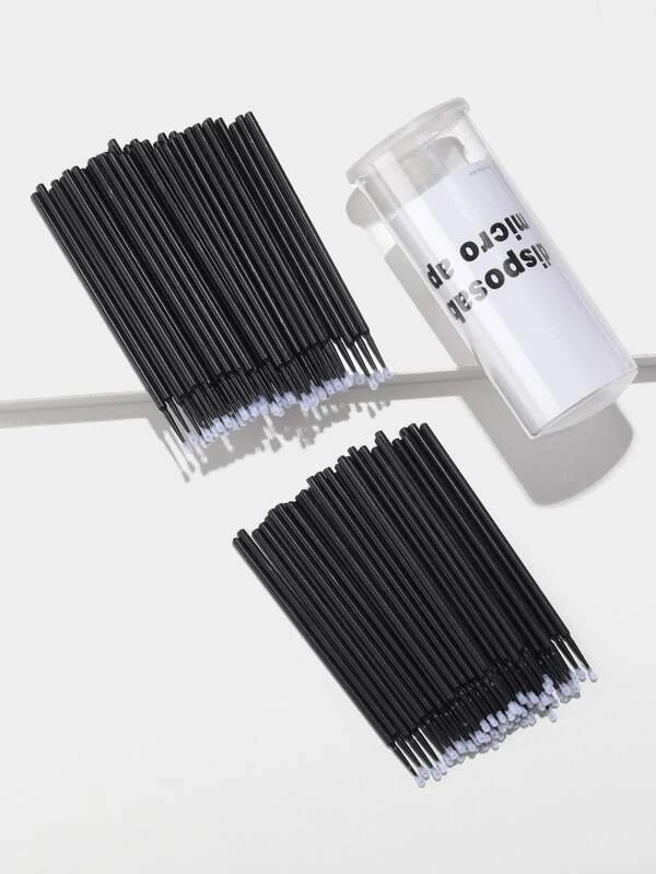 100pcs Grafted Eyelash Cotton1 Swab