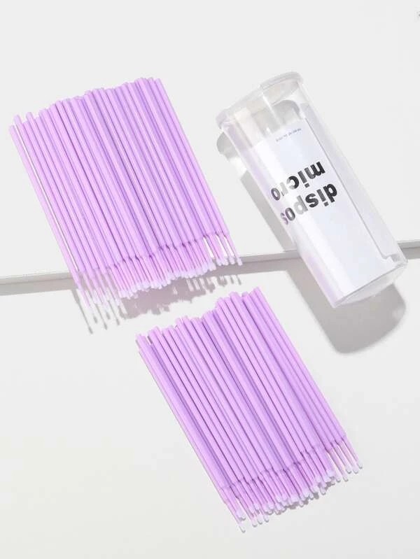 100pcs Grafted Eyelash Cotton1 Swab