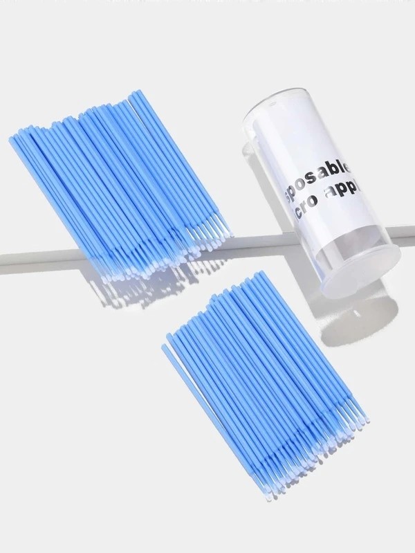 100pcs Grafted Eyelash Cotton1 Swab