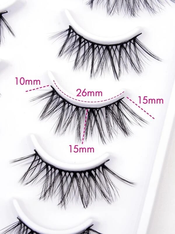 10pairs Cat Eye False Eyelashes