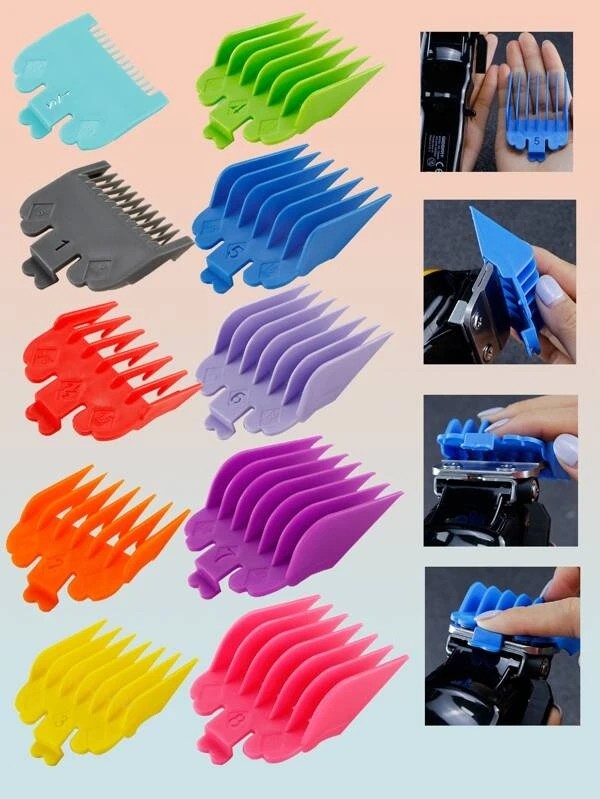 10pcs Electric Hair Clipper Limit Comb