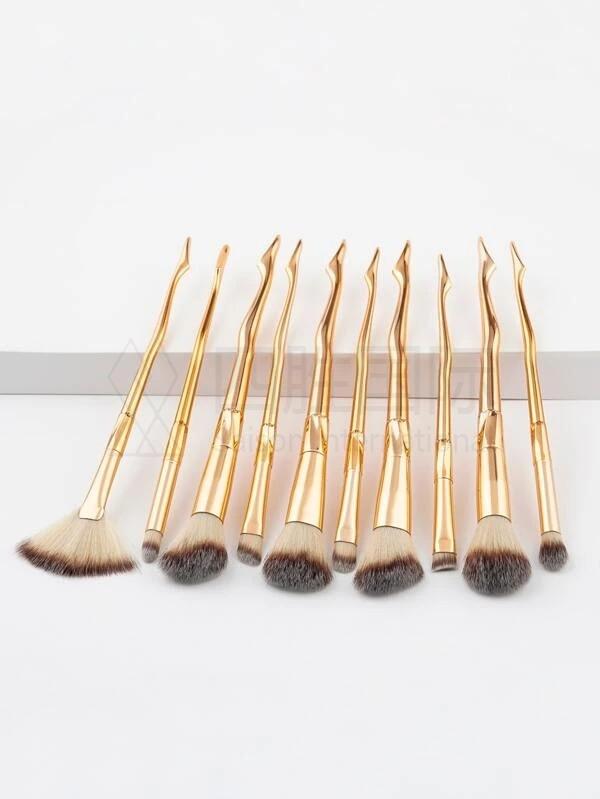 10pcs Leg Design Makeup Brush Set