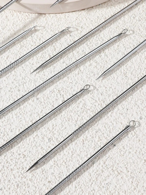 12pcs Stainless Steel Acne Needle Set