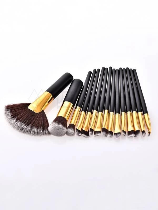 15pcs Duo-fibre Eye Makeup Brush Set