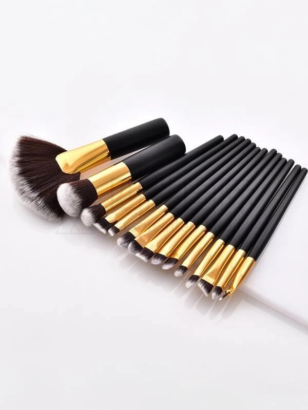 15pcs Duo-fibre Eye Makeup Brush Set