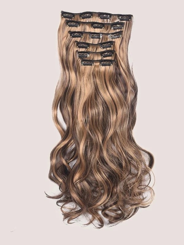 16pcs Clip In Curly Hairpiece