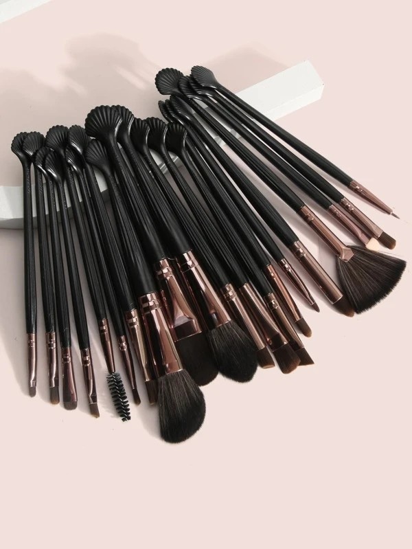 18pcs Makeup Brush Set & 1pc Storage Box