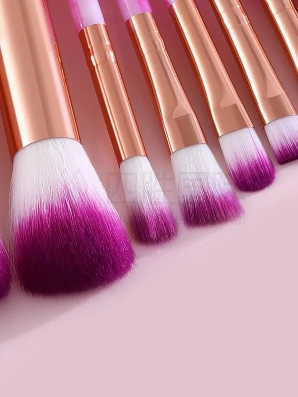 18pcs Marble Pattern Makeup Brush Set