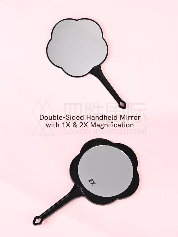 1pc 2X Magnifying Makeup Hand Mirror