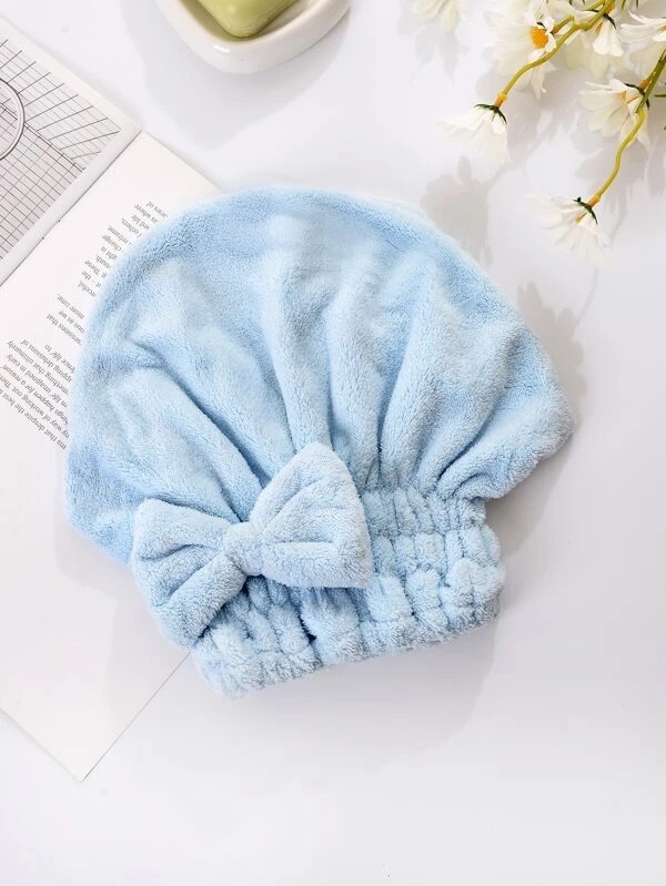 1pc Bow Decor Hair Drying Cap