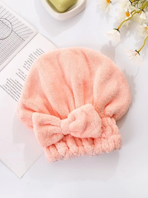 1pc Bow Decor Hair Drying Cap