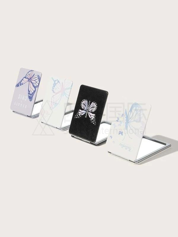 1pc Butterfly Print Random Mini Mirror