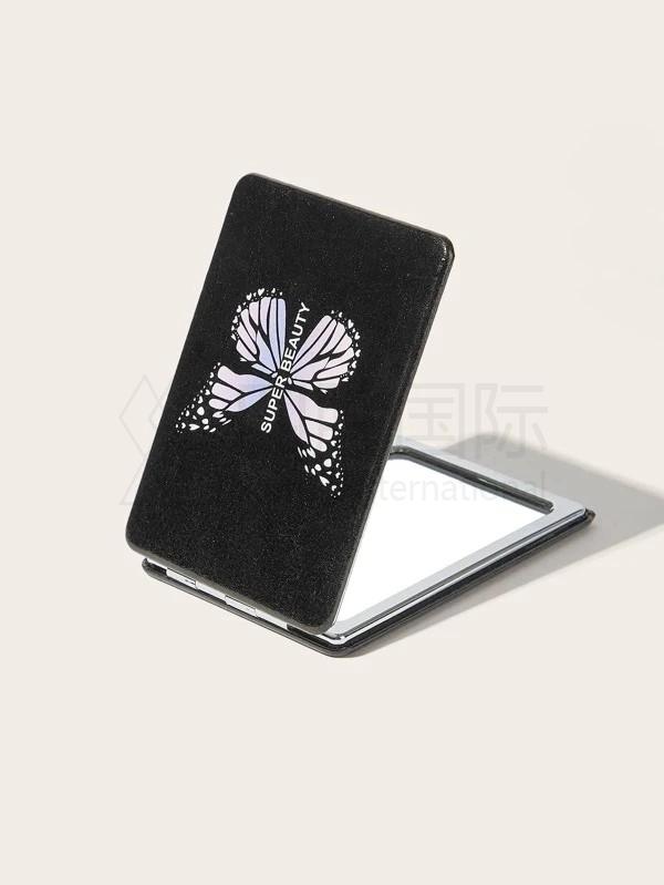 1pc Butterfly Print Random Mini Mirror