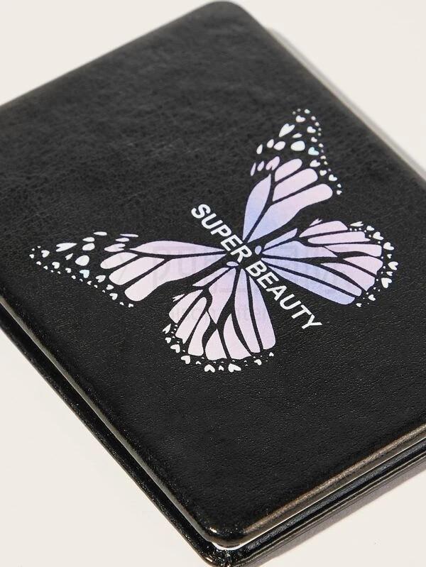 1pc Butterfly Print Random Mini Mirror