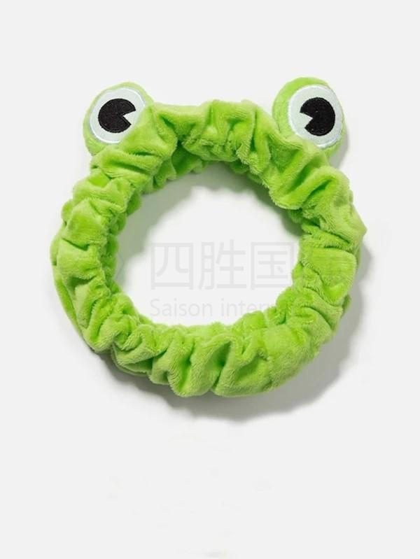 1pc Cartoon Frog Eye Detail Bath Headband