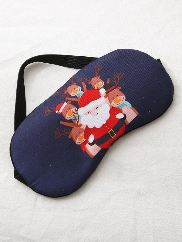 1pc Christmas Santa 1Claus Blackout Eye Cover