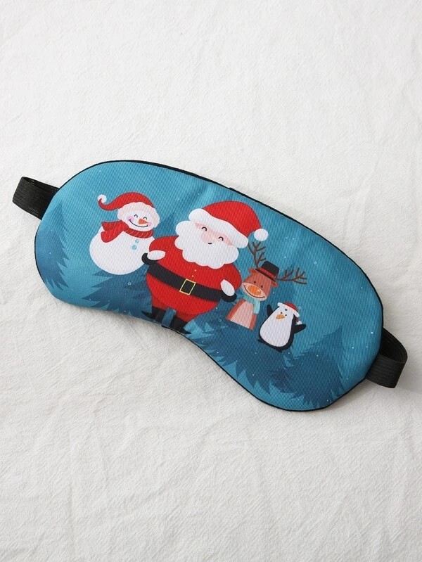 1pc Christmas Santa 1Claus Blackout Eye Cover