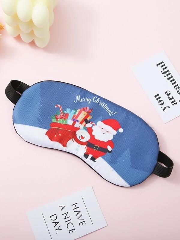 1pc Christmas Santa 1Claus Blackout Eye Cover