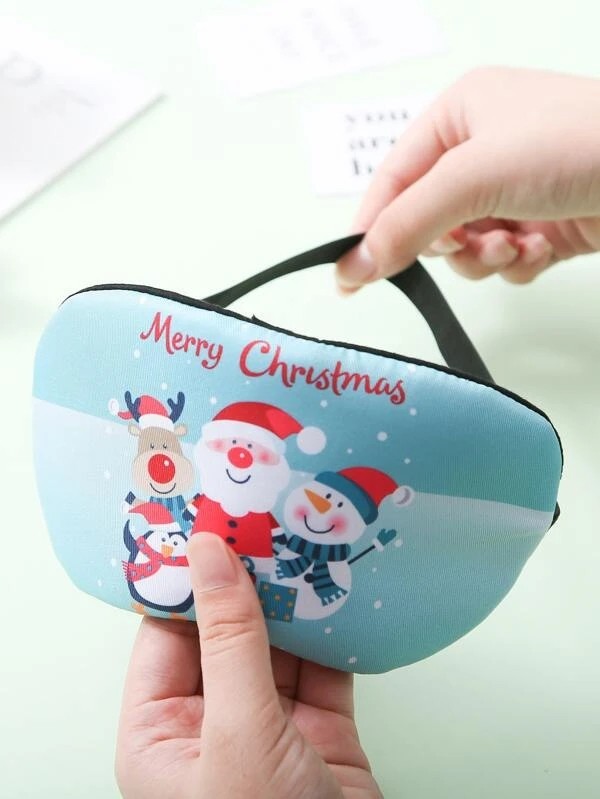 1pc Christmas Santa Claus Blackout Eye Cover