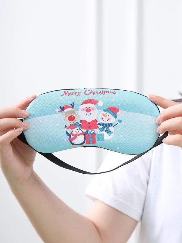 1pc Christmas Santa Claus Blackout Eye Cover