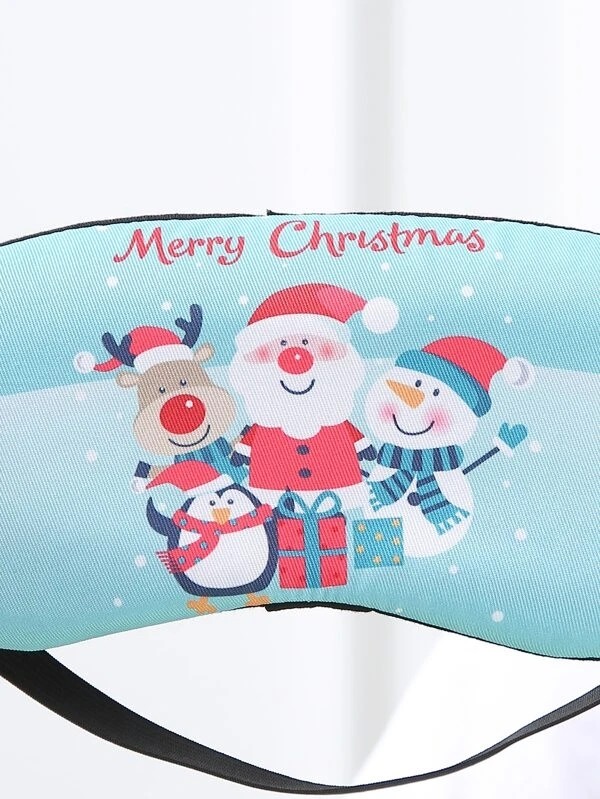 1pc Christmas Santa Claus Blackout Eye Cover