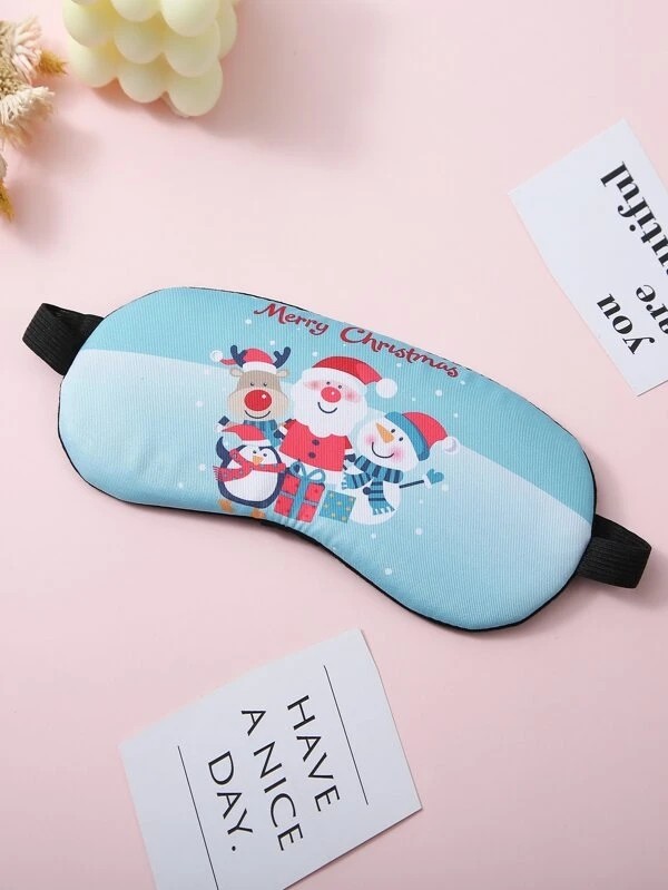 1pc Christmas Santa Claus Blackout Eye Cover