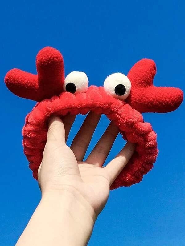 1pc Crab Design Bath Headband