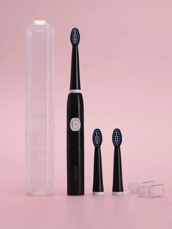 1pc Electric Toothbrush & 3pcs Brush Head & 1pc Storage Box