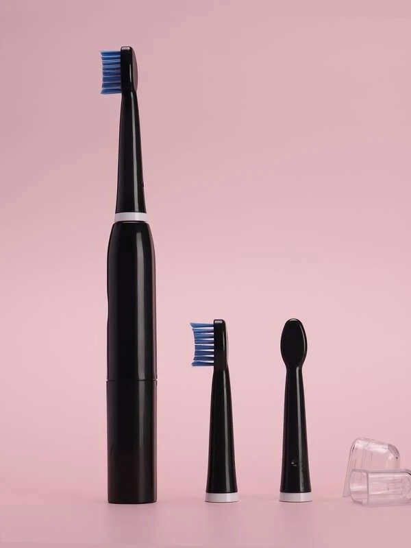 1pc Electric Toothbrush & 3pcs Brush Head & 1pc Storage Box