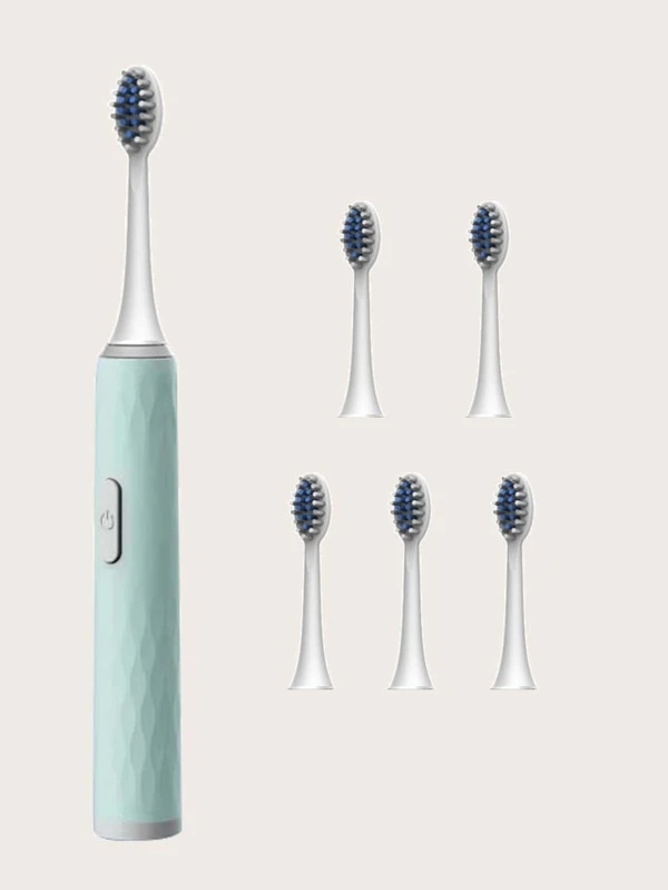 1pc Electric Toothbrush & 6pcs Brush Heads