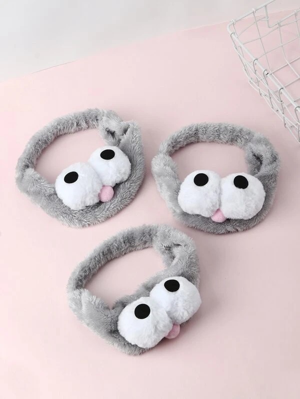 1pc Eyes Decor Bath Headband