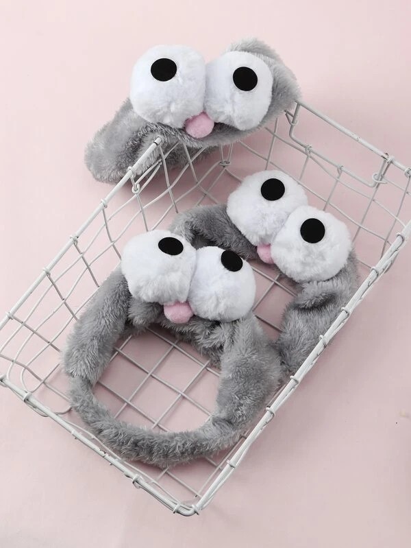 1pc Eyes Decor Bath Headband