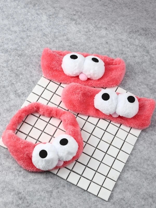 1pc Eyes Decor Bath Headband