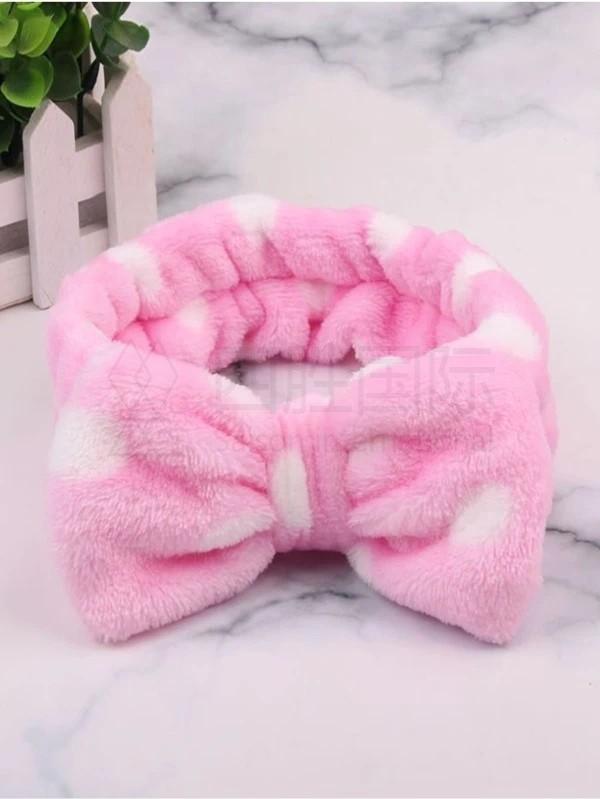 1pc Polka Dot Pattern Random Bath Headband