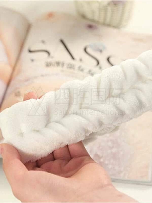 1pc Rabbit Ear Design Bath Headband