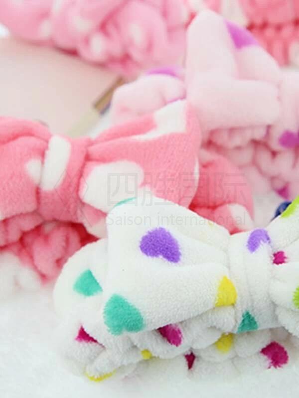 1pc Random Pattern Bow Bath Headband