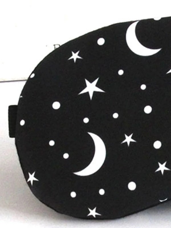 1pc Star & Moon Print Eye Cover