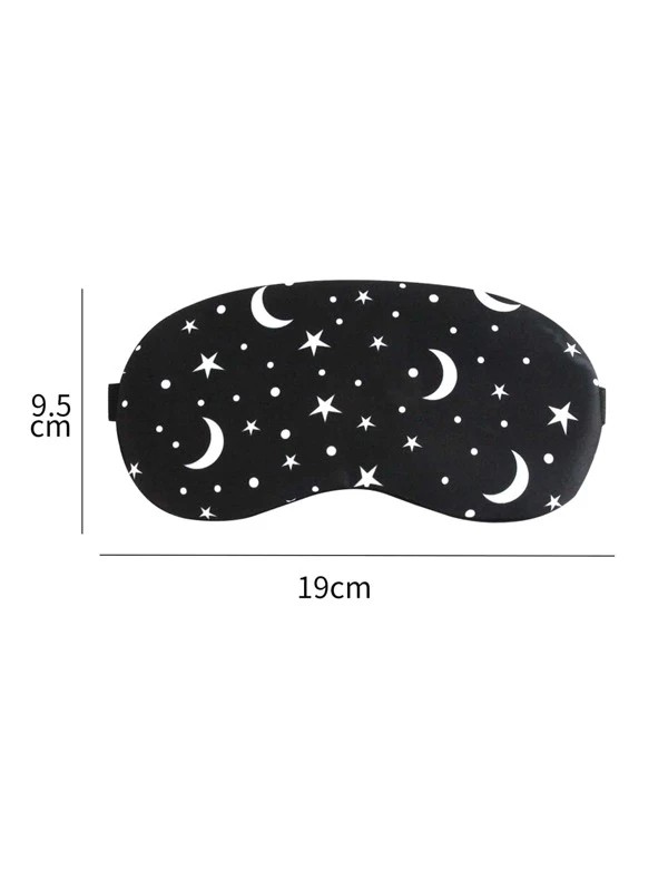 1pc Star & Moon Print Eye Cover