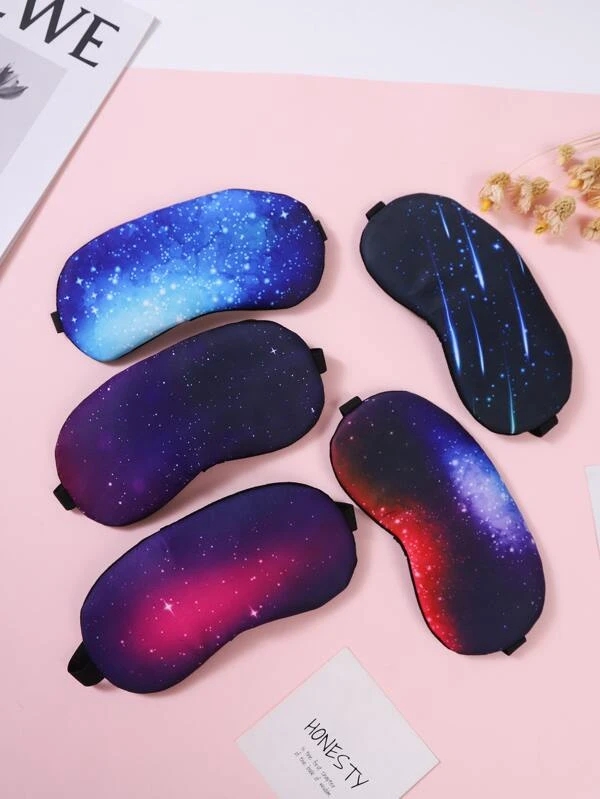 1pc Starry Sky Print Random Eye Cover