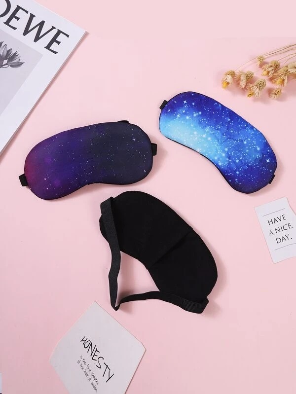 1pc Starry Sky Print Random Eye Cover