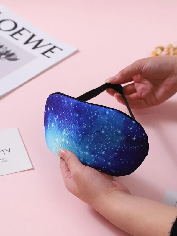 1pc Starry Sky Print Random Eye Cover