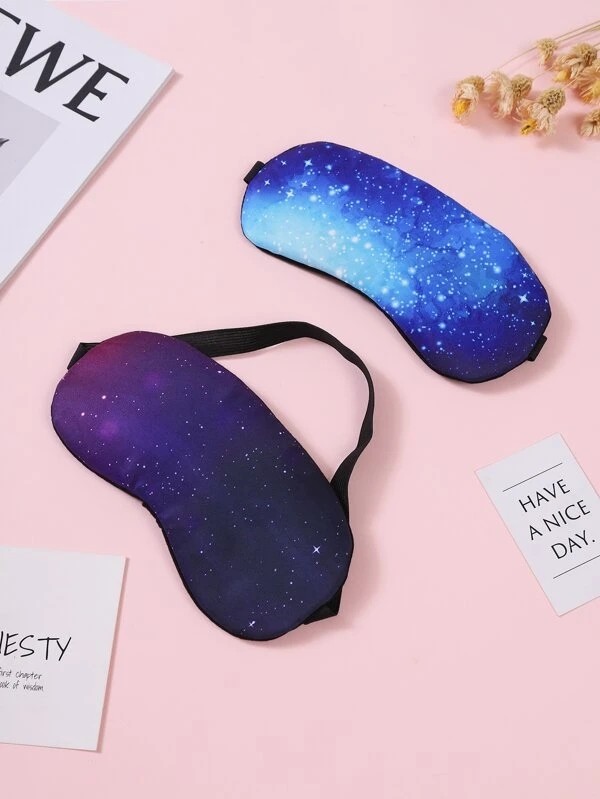 1pc Starry Sky Print Random Eye Cover