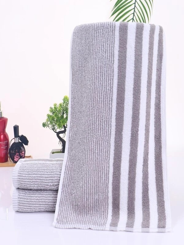 1pc Striped Pattern Face Towel