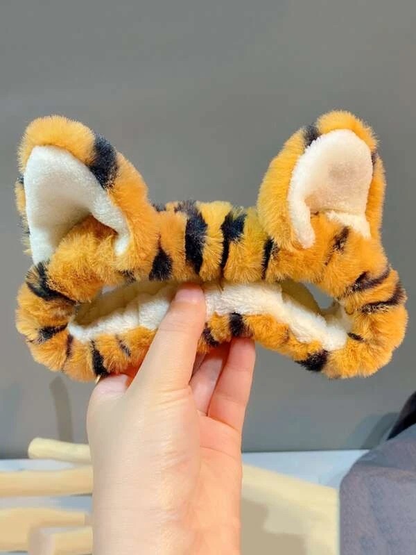 1pc Tiger Design Bath Headband