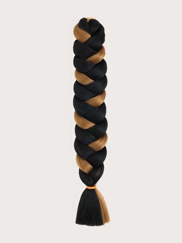 1pc Two Tone Synthetic Hair Braid