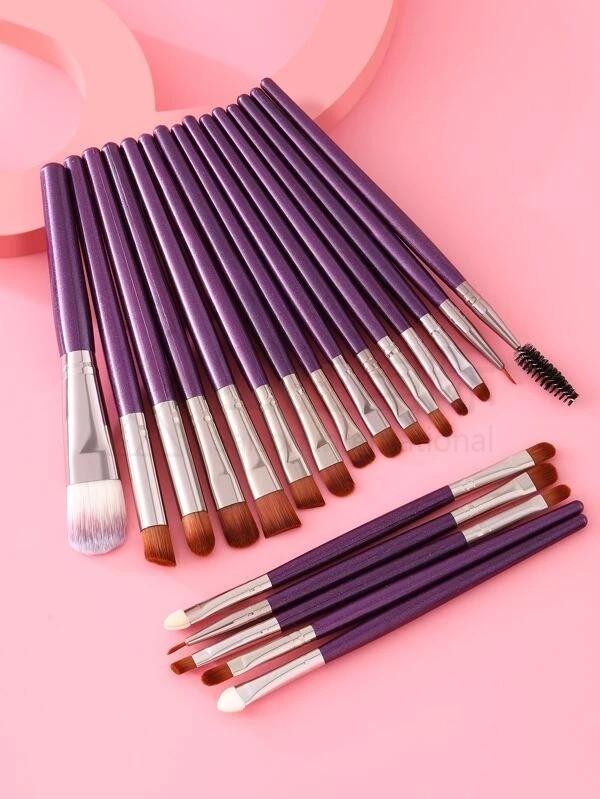 20pcs Color Block Makeup Brush Set