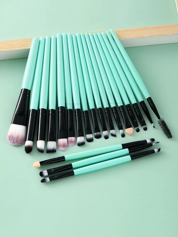 20pcs Color Block Makeup Brush Set