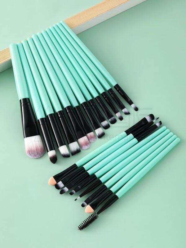 20pcs Color Block Makeup Brush Set