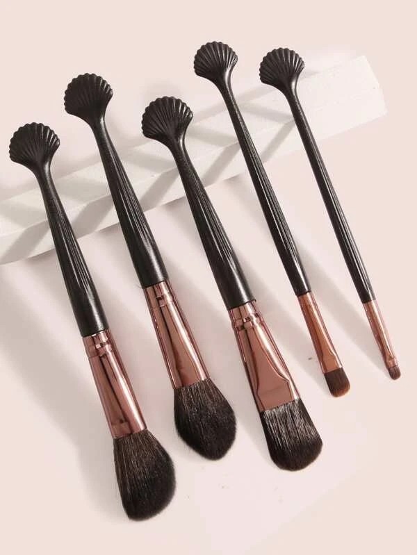 20pcs Shell Design Handle Makeup Brush